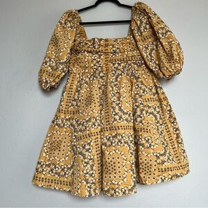 Emerson Poplin Puff Sleeve Mini Dress Abercrombie & Fitch